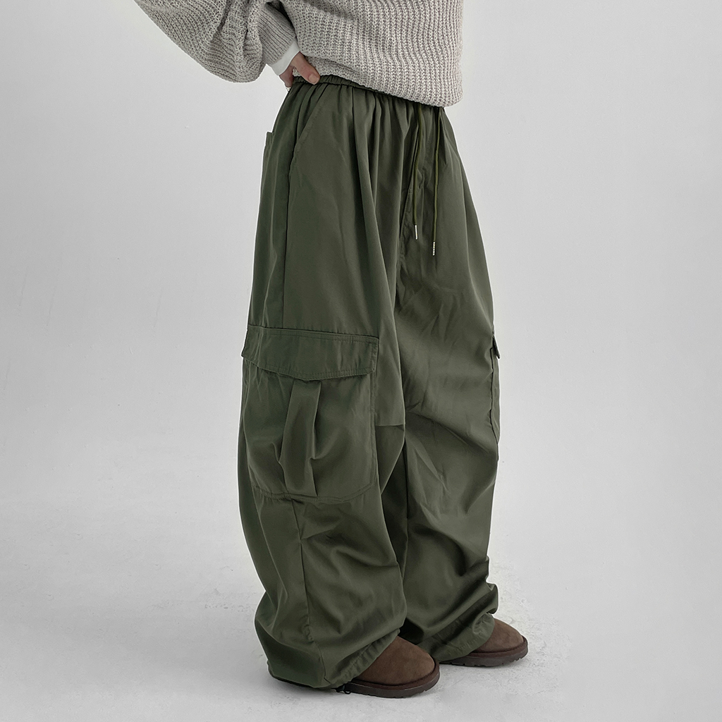 (UNISEX) チェトンカーゴツウェイバンディングパンツ