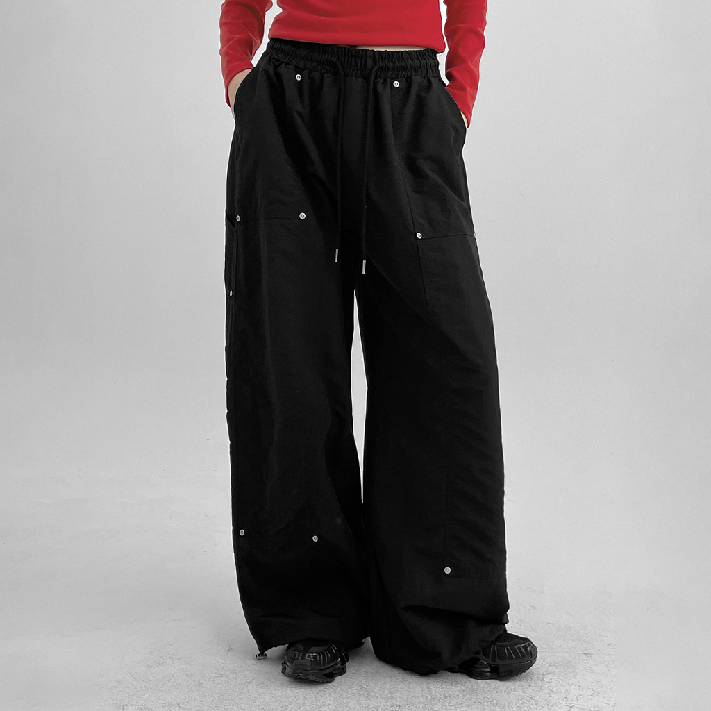 (UNISEX) カムラットカーフェンダーナイロンツーウェイバンディングパンツ