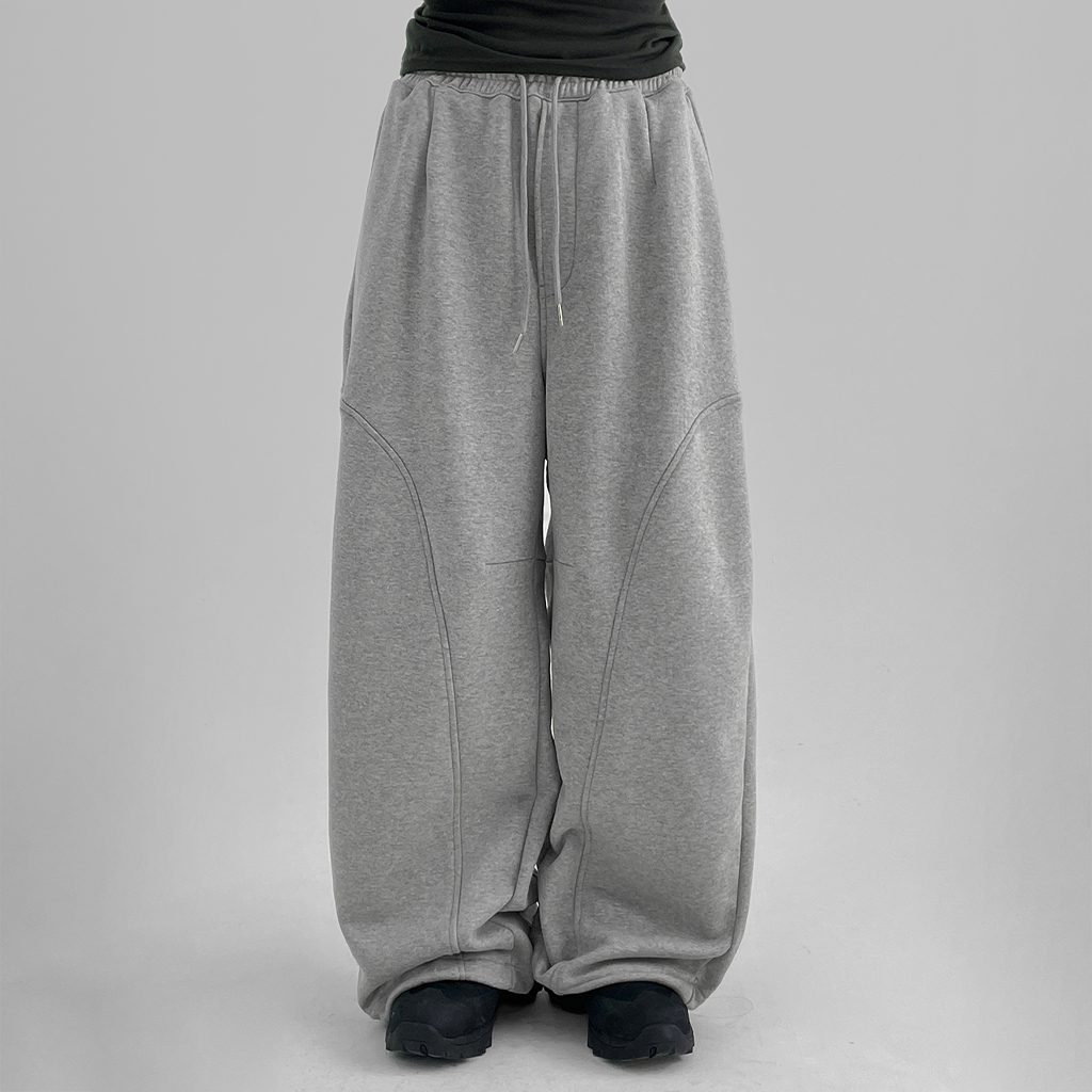 韓国発【BLACKUP】ラムクピンタック 2WAYバンディングパンツ UNISEX) ラムクピンタックツーウェイバンディングパンツ
