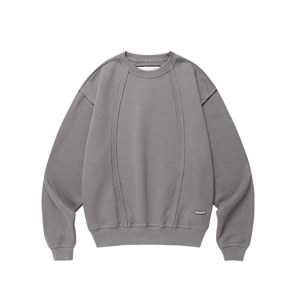 CUT-OFF LINE SWEATSHIRTS DEEP GREY | ファッション通販サイト NUGU