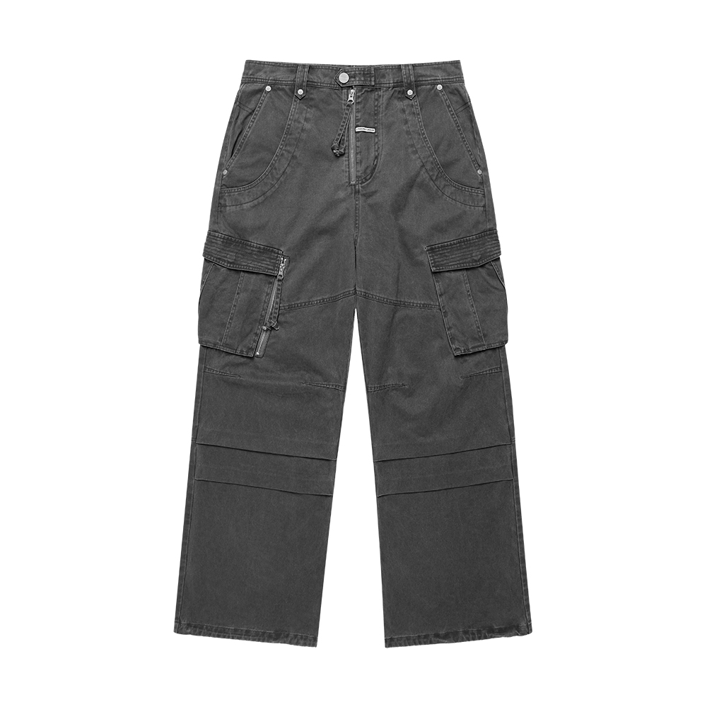 Pocket cargo bootscut pants BLACK | ファッション通販サイト NUGU