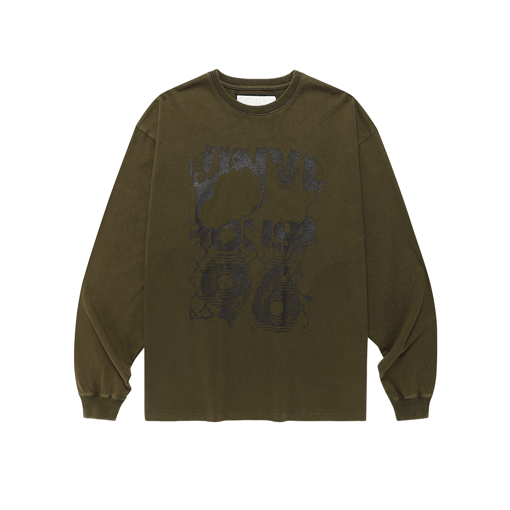 DYED LS TEE KHAKI | ファッション通販サイト NUGU