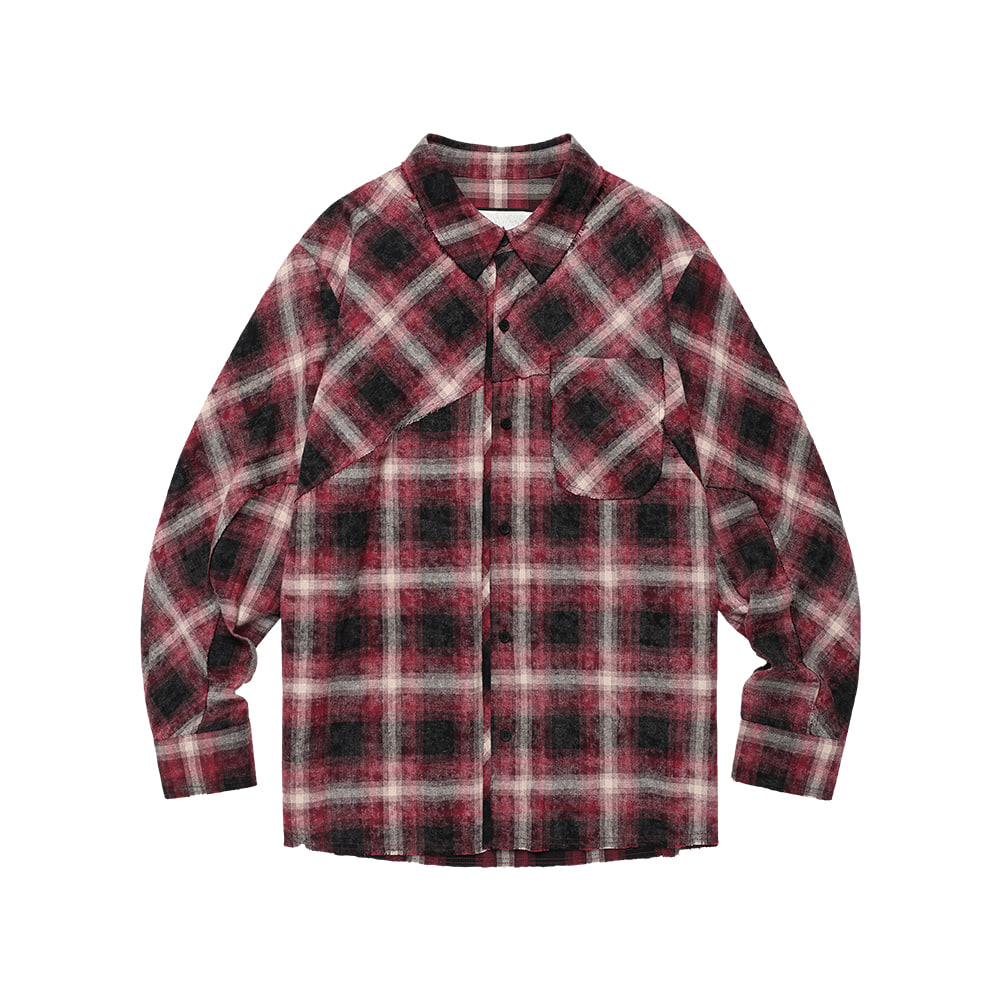 SEERSUCKER CHECK SHIRTS - BLACK | ファッション通販サイト NUGU