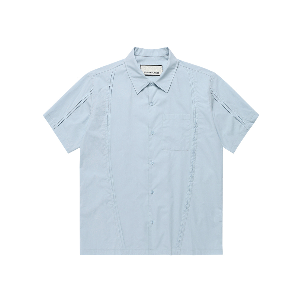 Crochet Open Collar Half Shirt - Cream | ファッション通販