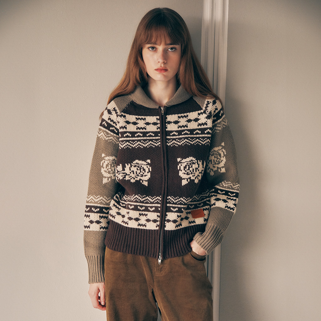 Nordic Knit Cardigan Ivory | ファッション通販サイト NUGU