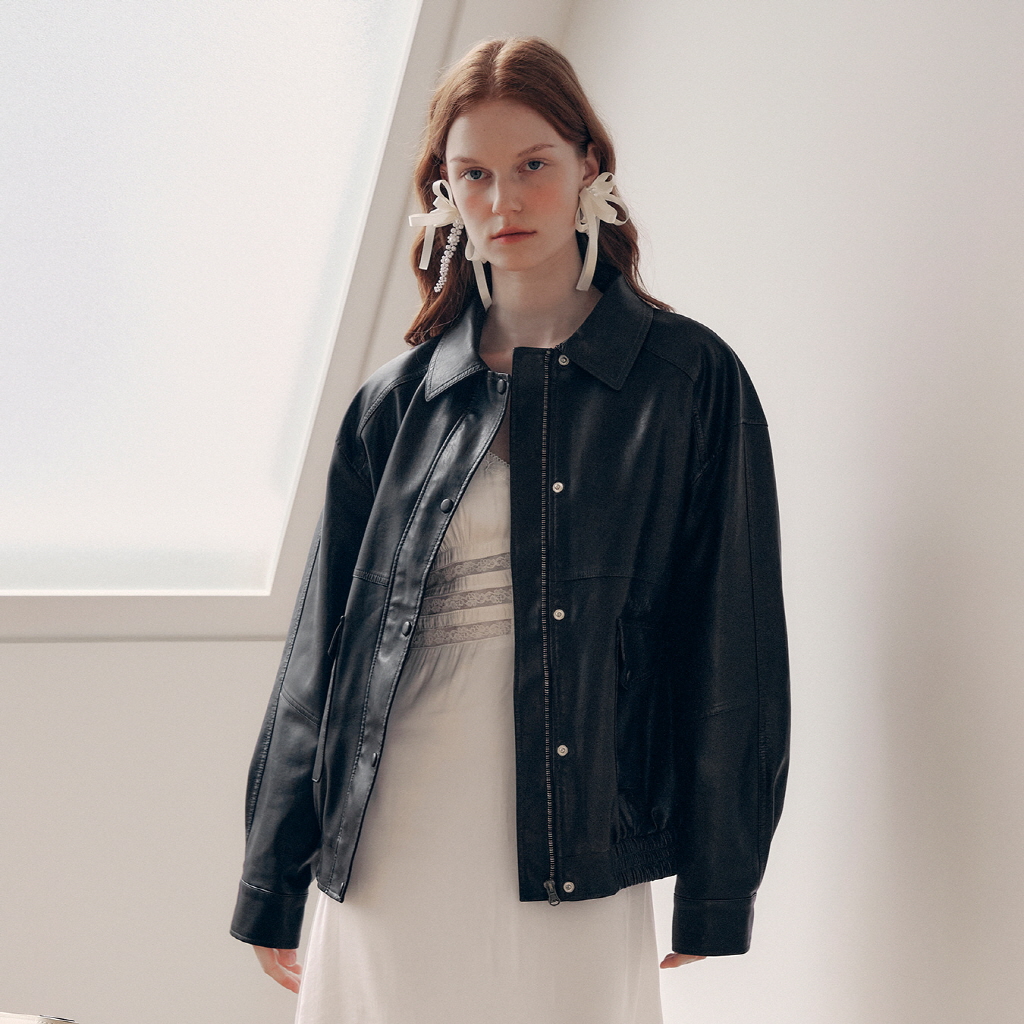 VINTAGE LEATHER BLOUSON JACKET BROWN | ファッション通販