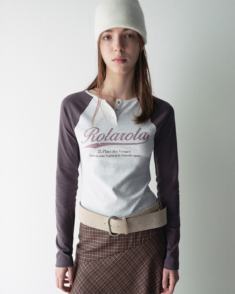 VINTAGE LOGO RAGLAN T-SHIRT M/WH+CH