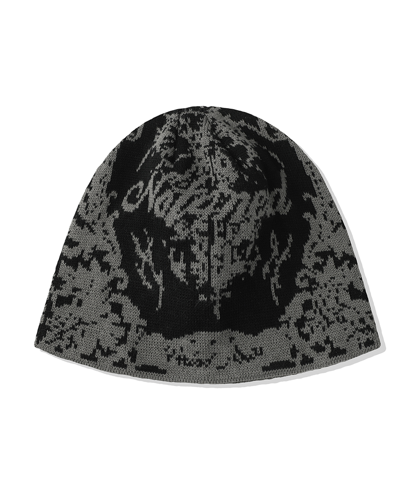 Veiled Currency Jacquard Beanie - Grey