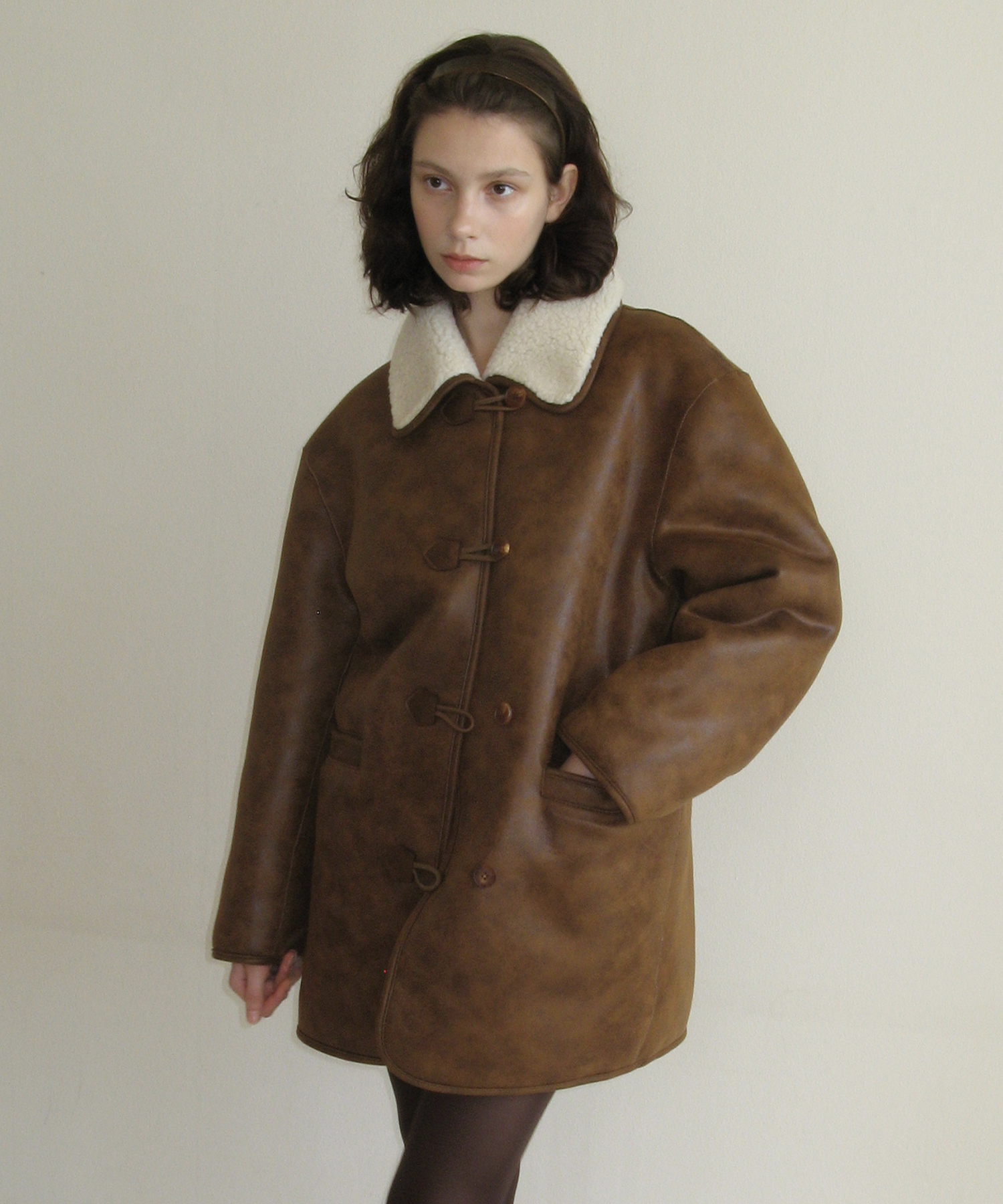 Vintage Shearling Mustang - Camel