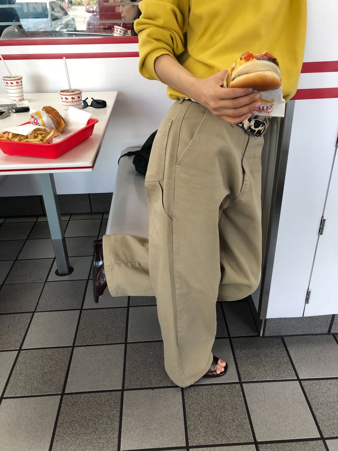 WORK DENIM PANTS (BEIGE)