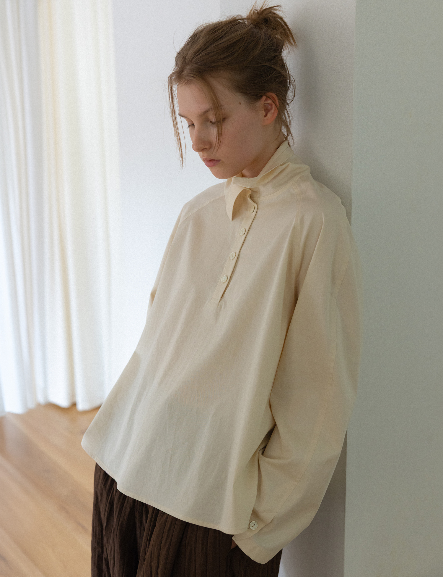 Vivien Blouse (Cream Beige)