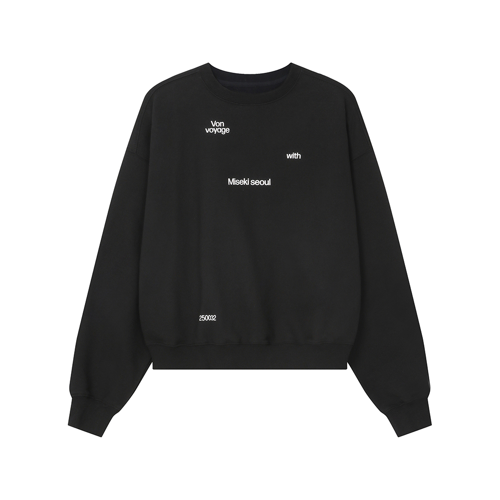 若者に人気のブランド Von pick] Influencer voyage BLACK shirts sweat スケートボード