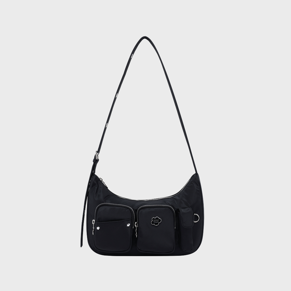 WOMEN'S LILY CARGO SHOULDER BAG BLACK