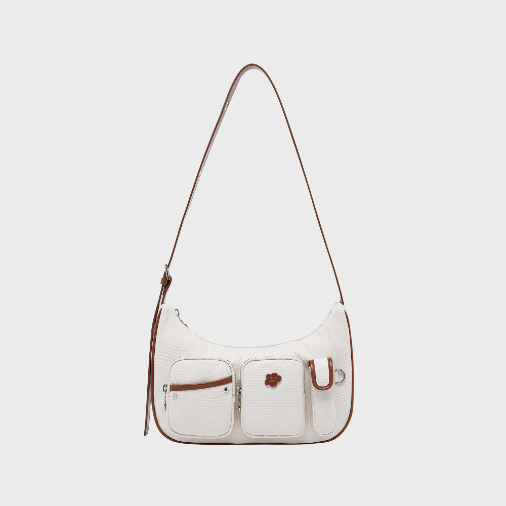 WOMEN'S LILY CARGO SHOULDER BAG IVORY
