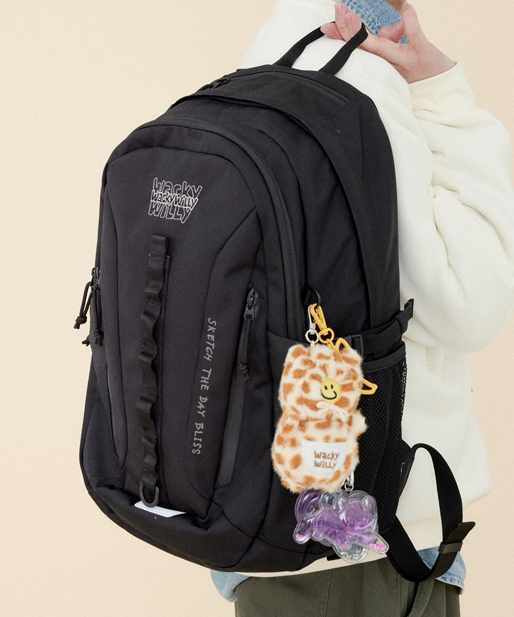 26SS] Kiky Metal Clip Backpack Black | ファッション通販サイト NUGU