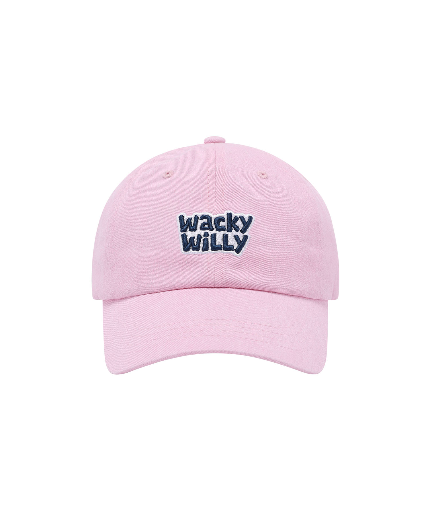 PINK COLOR TYPOGRAPHY EMBROIDERED BALL CAP