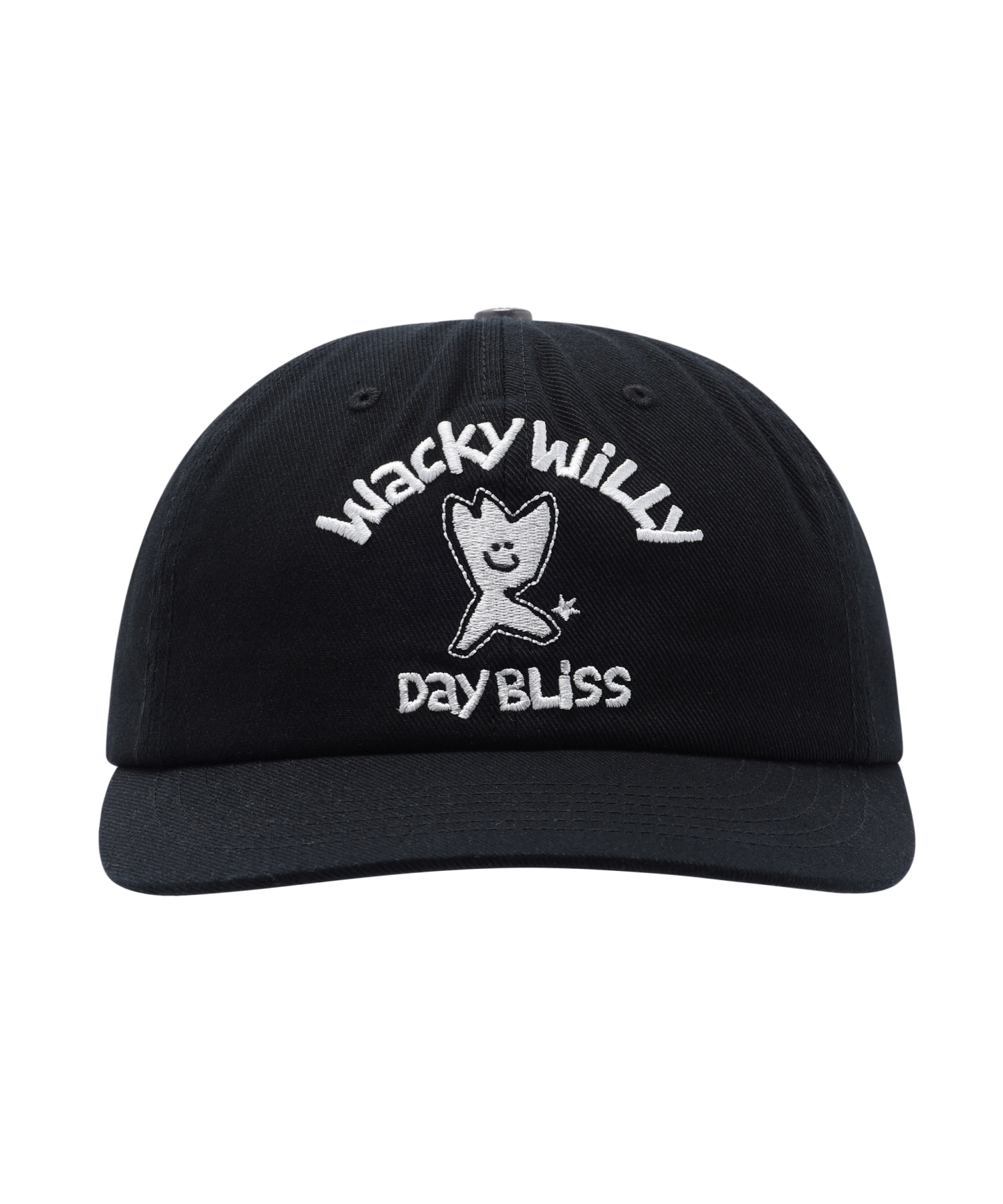 STITCH POINT FLAT BRIM CAP BLACK