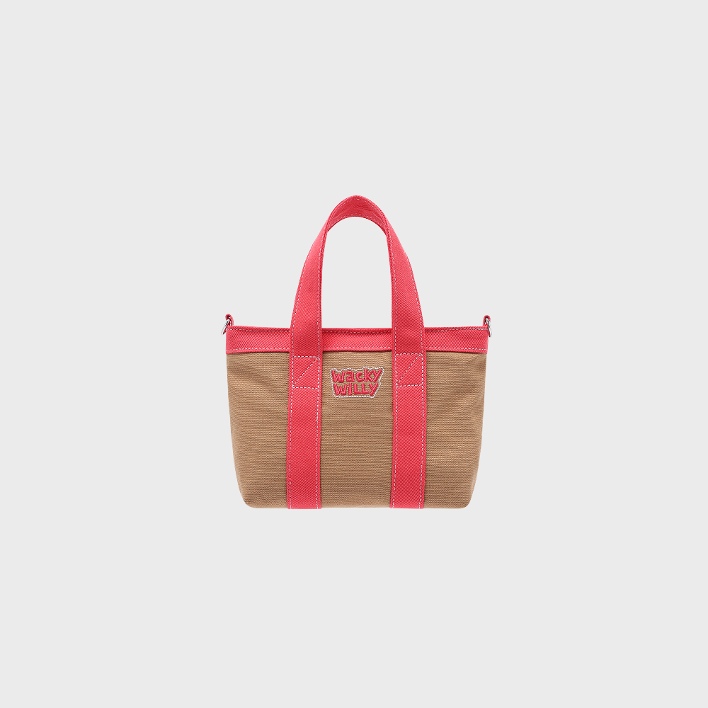 PINK CANVAS MINI TOTE BAG