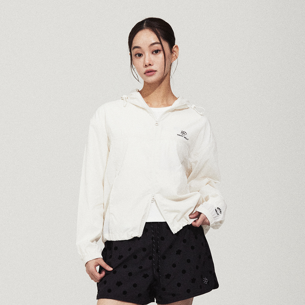 Women's Lily Packable Windbreaker in White