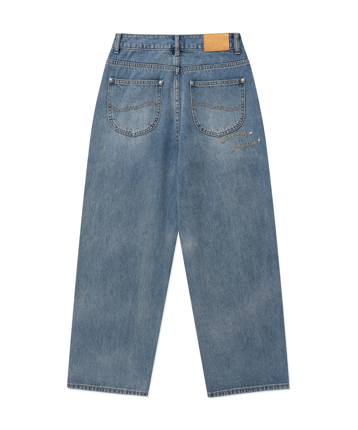 26SS] Women's Semi-Wide Denim Pants Blue | ファッション通販サイト NUGU
