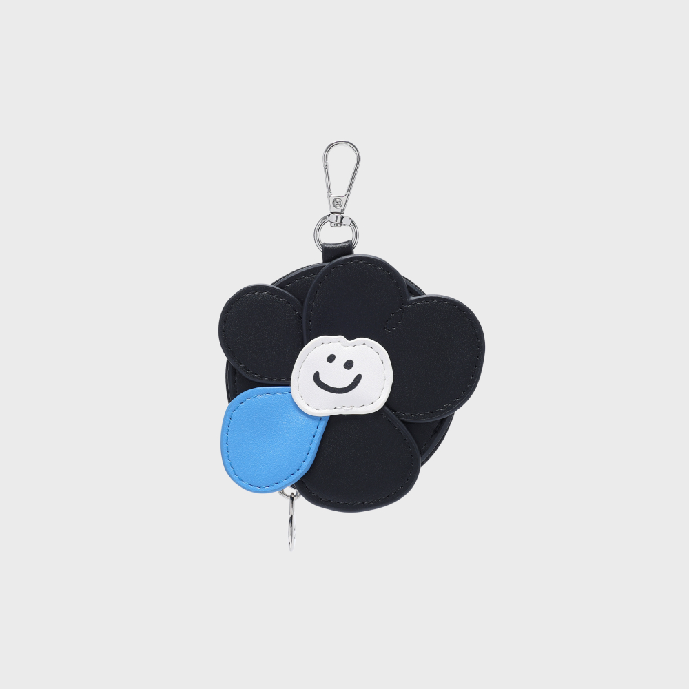 LILY PU POUCH KEYRING BLACK