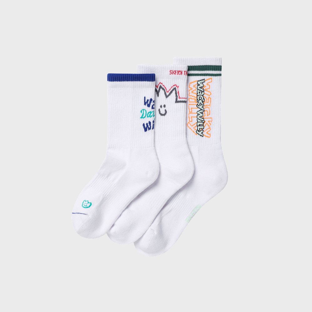 GRAPHIC FILE SOCKS 3 PACK