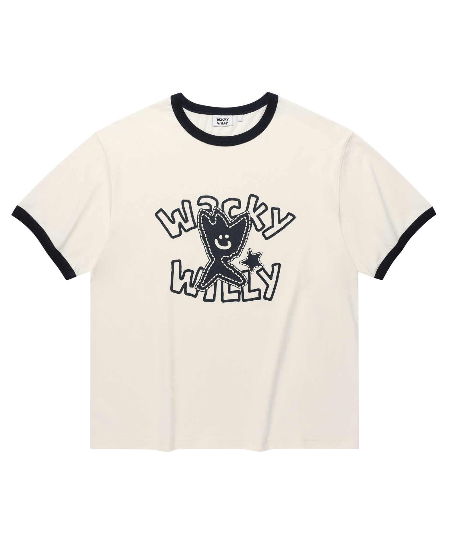 KIKY RINGER SHORT-SLEEVE T-SHIRT NAVY