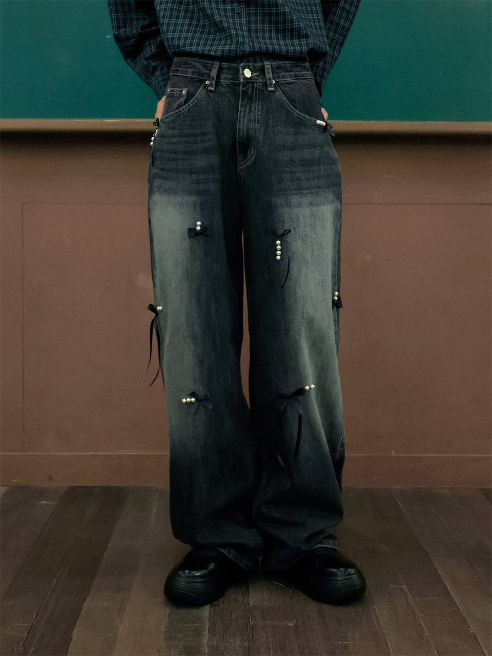 Dual Washing Jeans - Deep blue