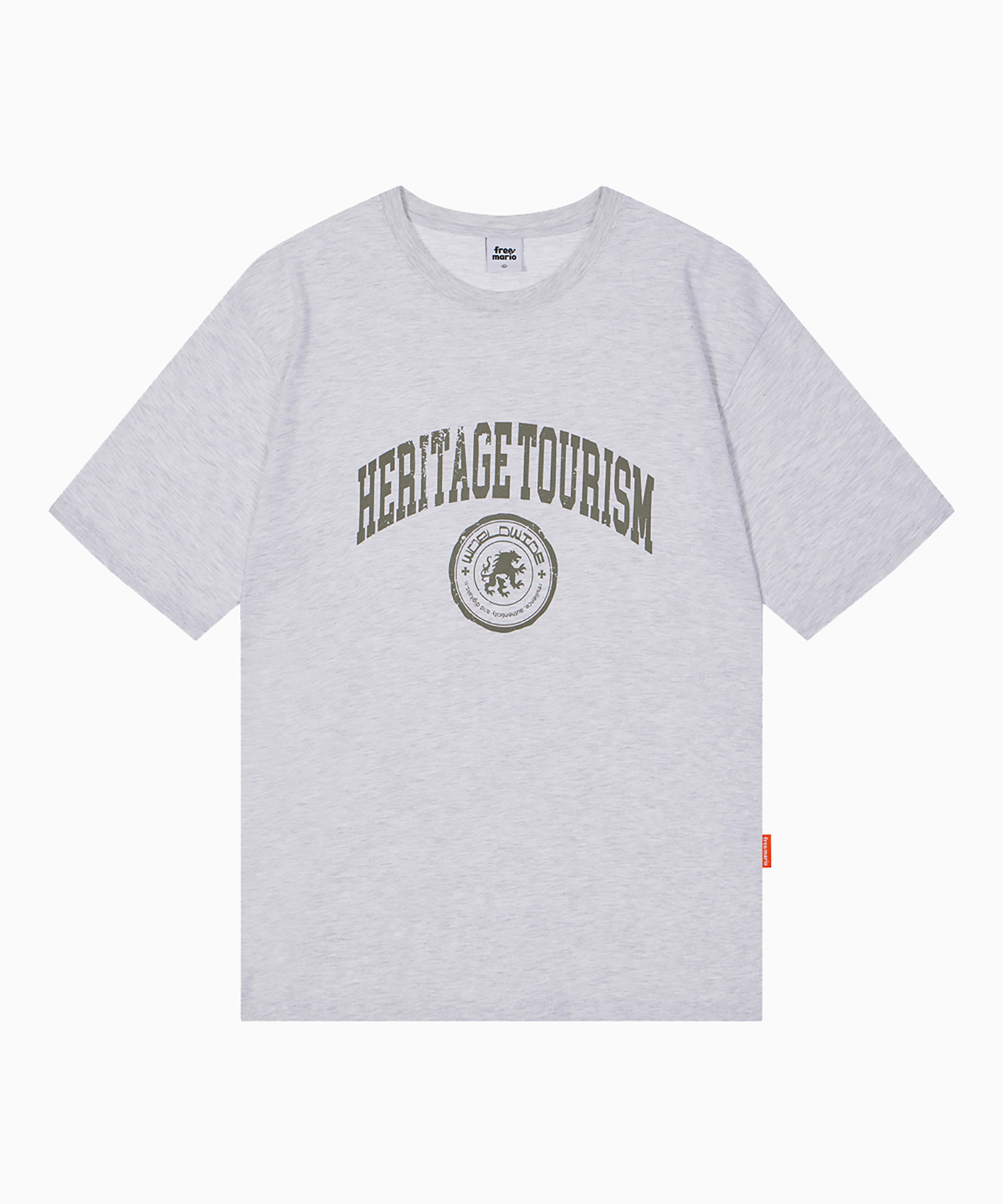 ツーリズムアーチロゴTシャツ[ホワイトメランジ]