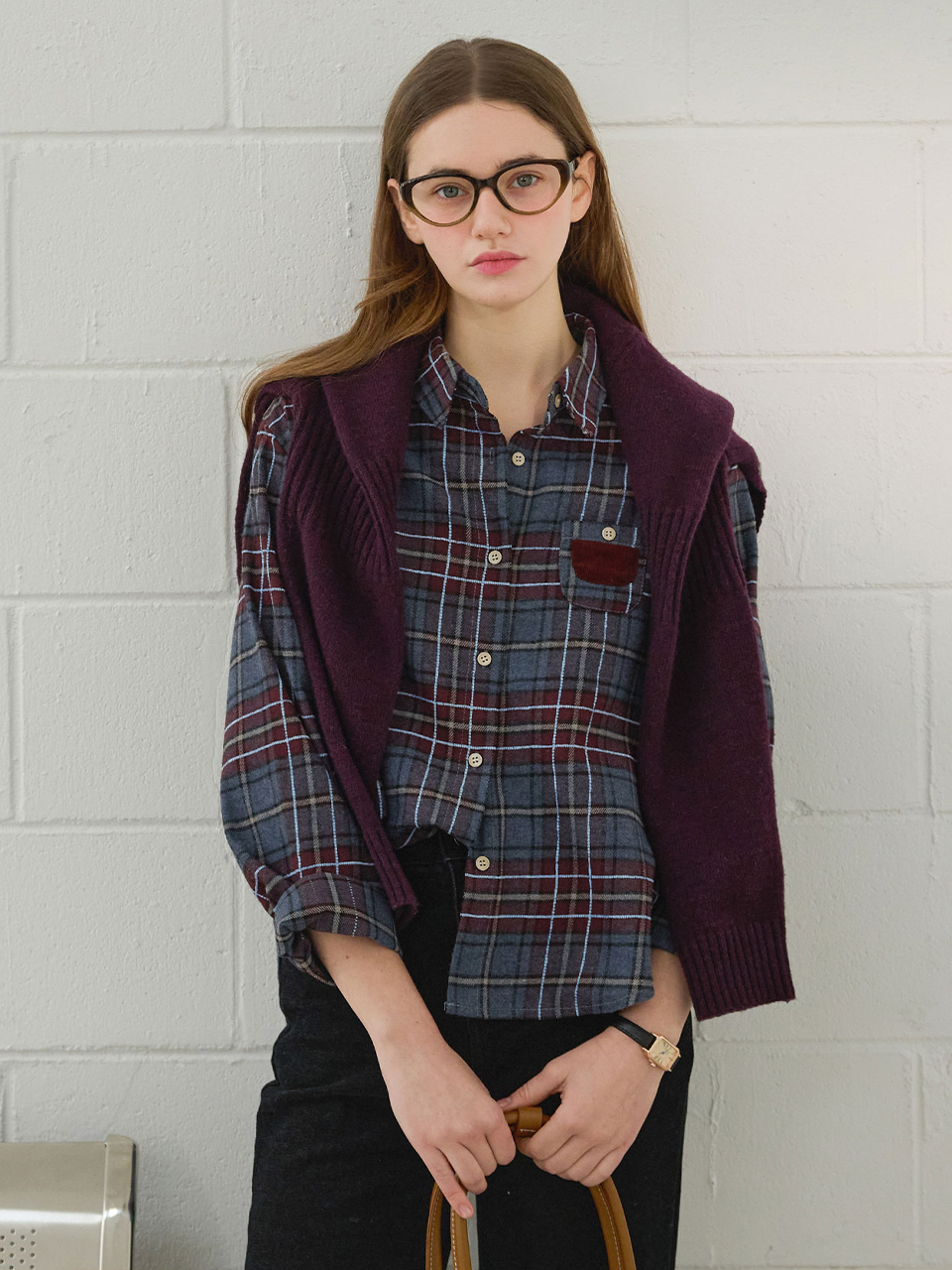 [6th reorder] Cozy plaid check shirt_2 Colors