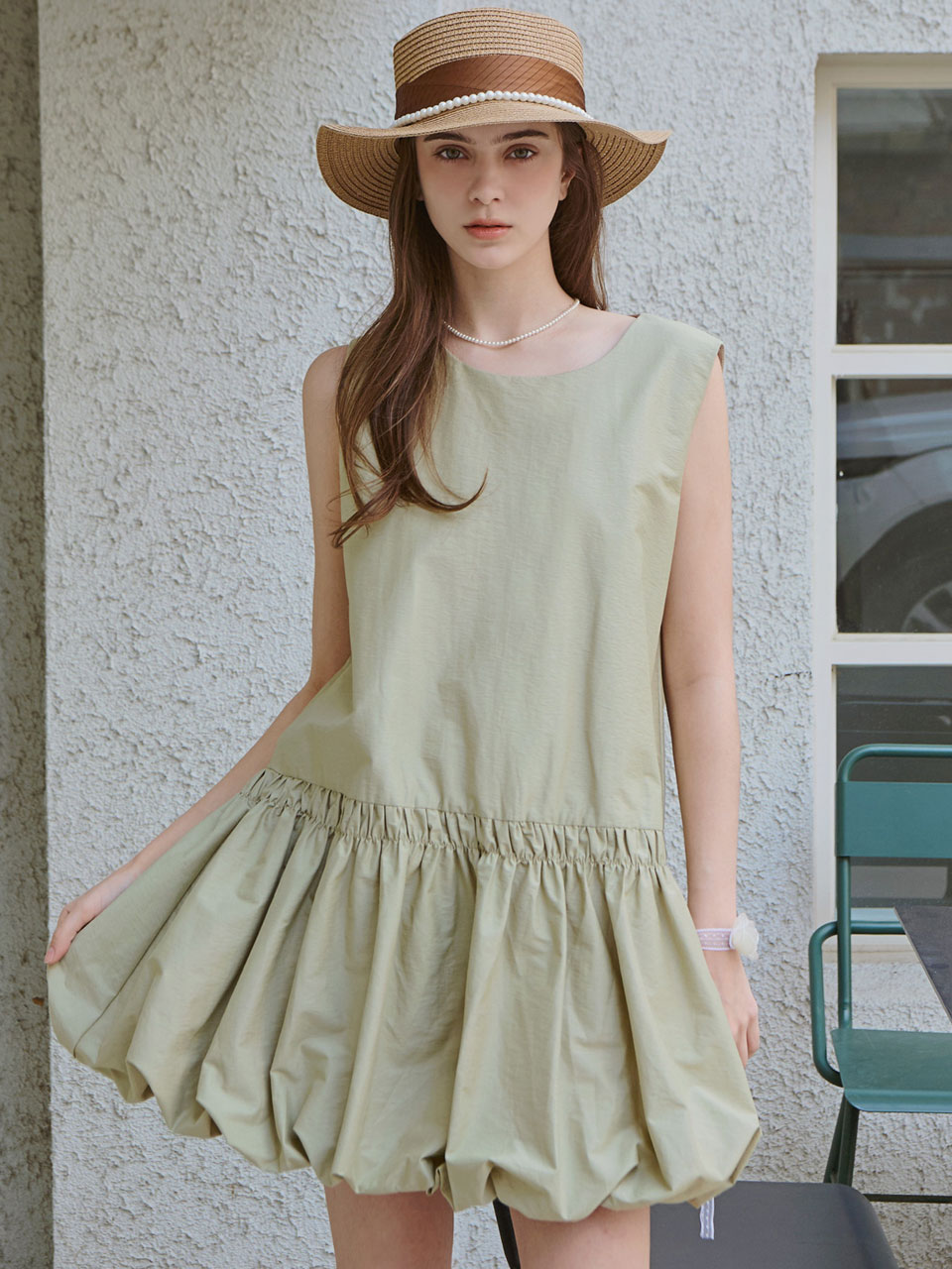 [10th reorder]Pumpkin puff mini dress_3 Colors