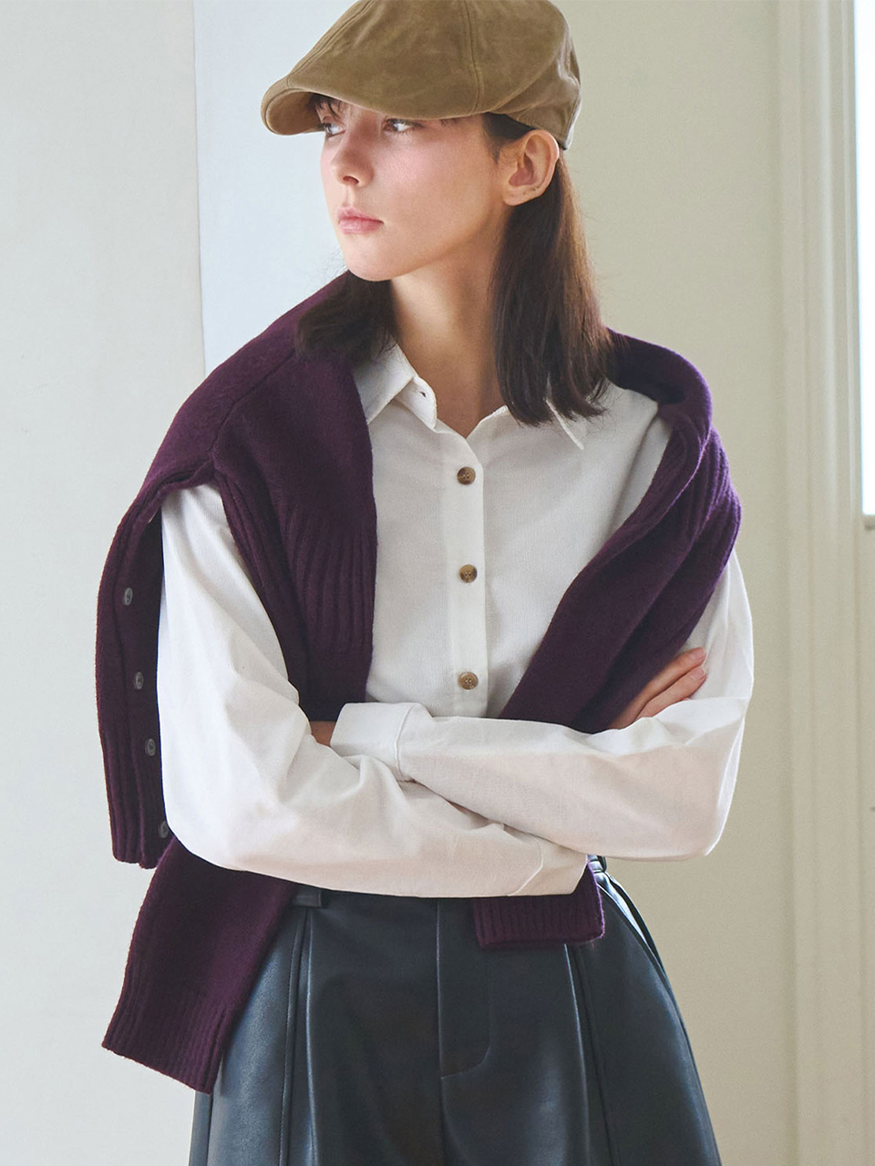 Flowarm corduroy shirt - Ivory