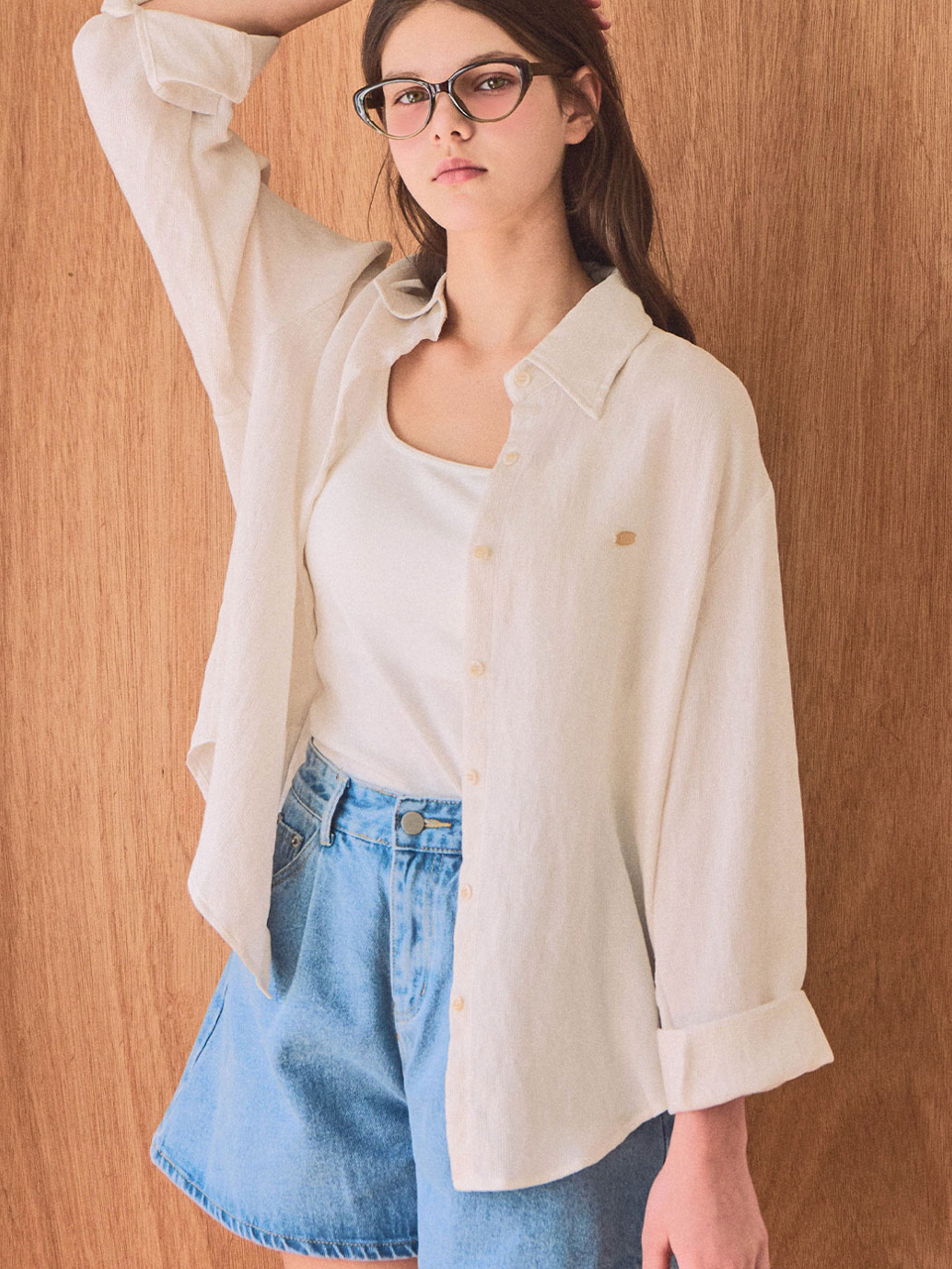 Roi linen basic shirt_2 Colors