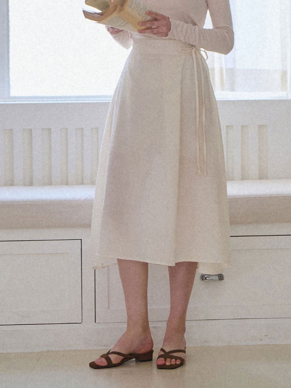 Ann banding long skirt_3 Colors