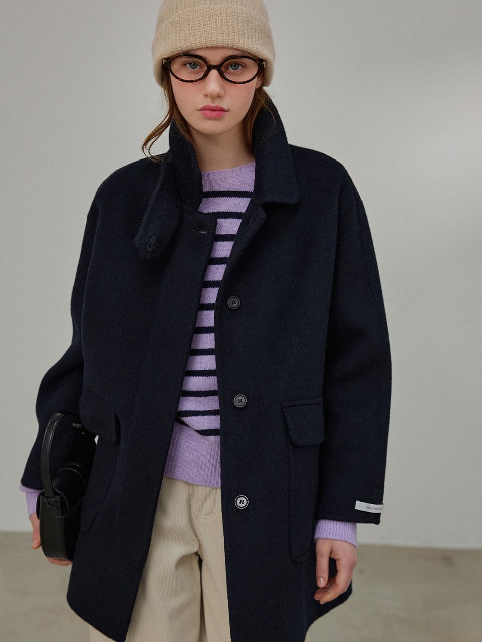 Balmacan wool handmade coat_2 Colors