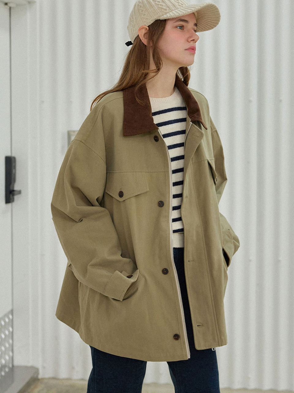 [3rd reorder] Out pocket work jacket_2 Colors