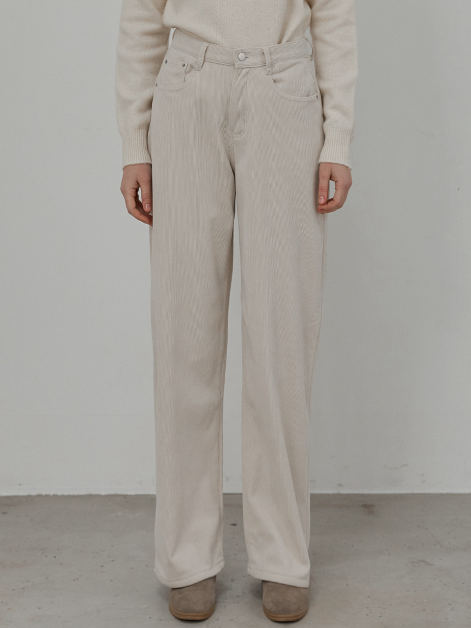 [Fur lining ver.] May wide corduroy pants_3 Colors