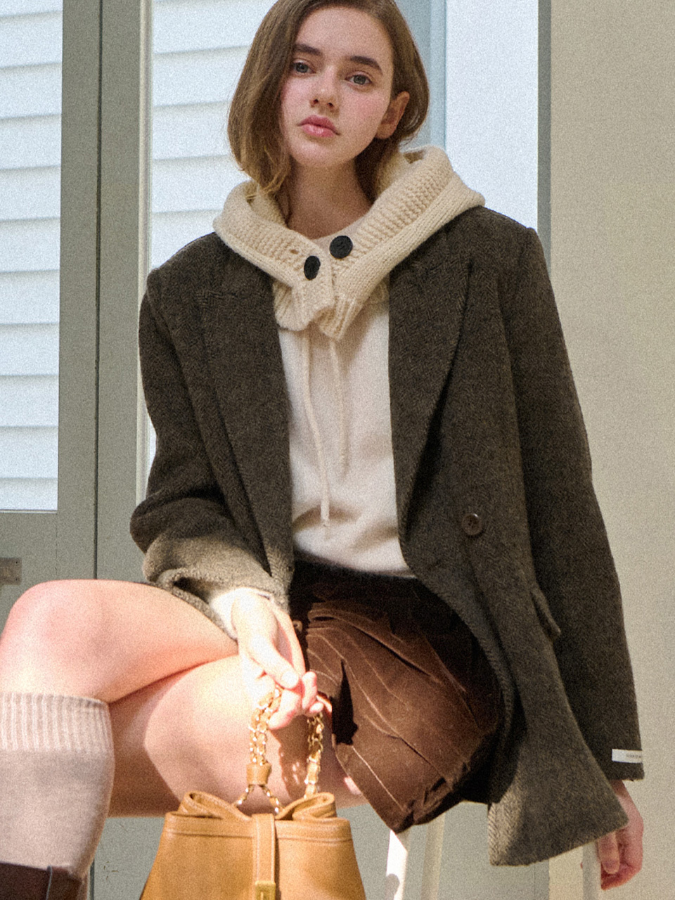 Graceful handmade blazer - Brown