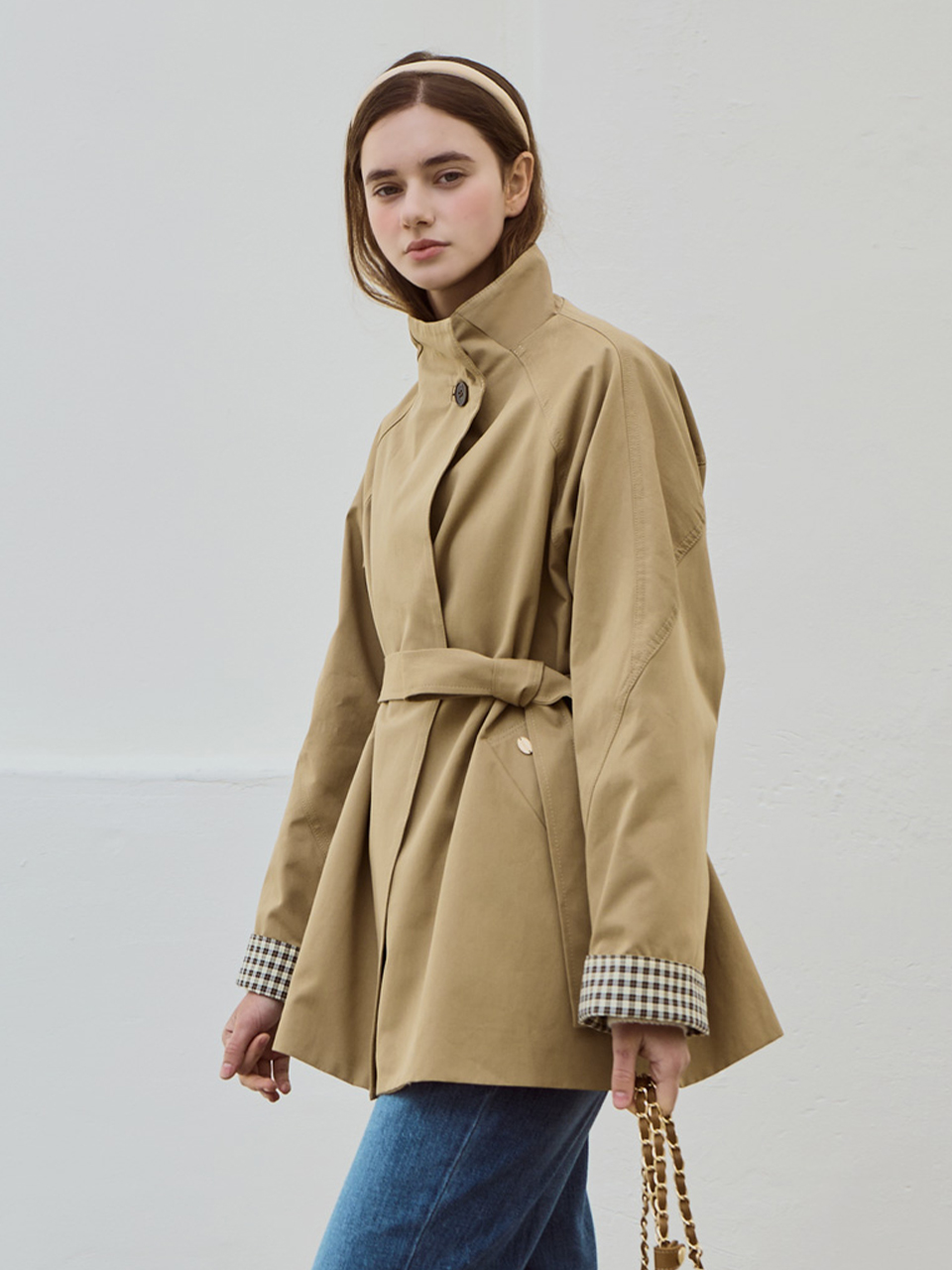 [3th reorder] A line half jacket_2 Colors