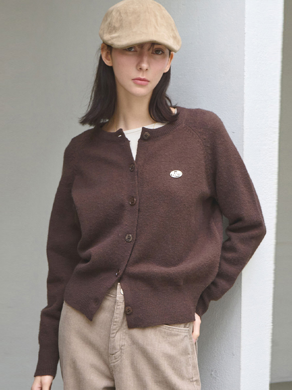 Comfort button knit cardigan_3 Colors