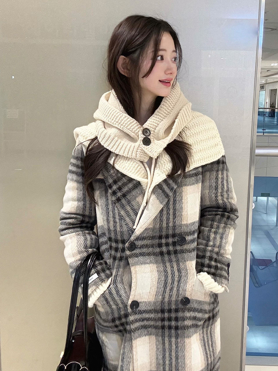 [Influencer pick] An check handmade coat - Check