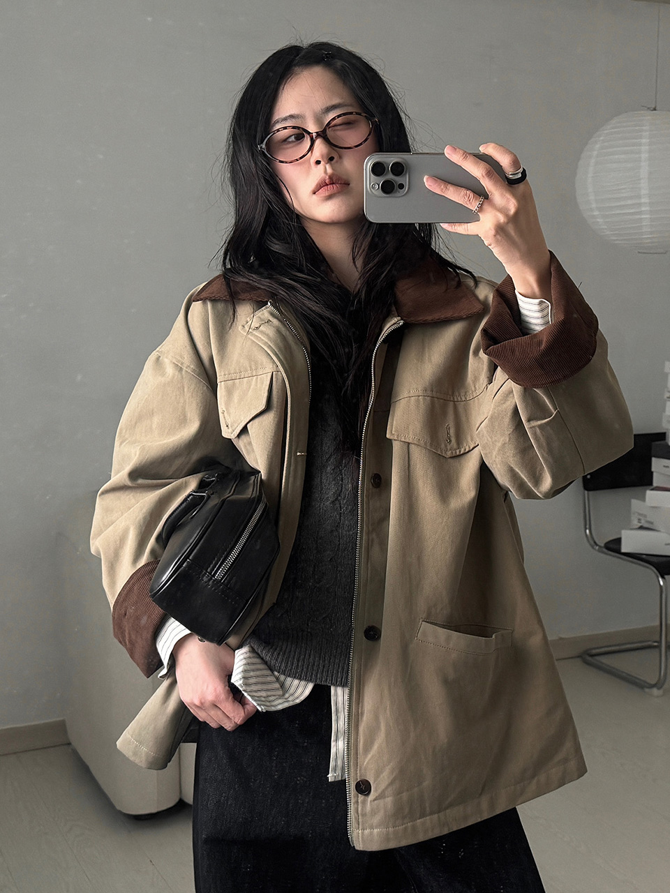 [6rd reorder] Out pocket work jacket_2 Colors