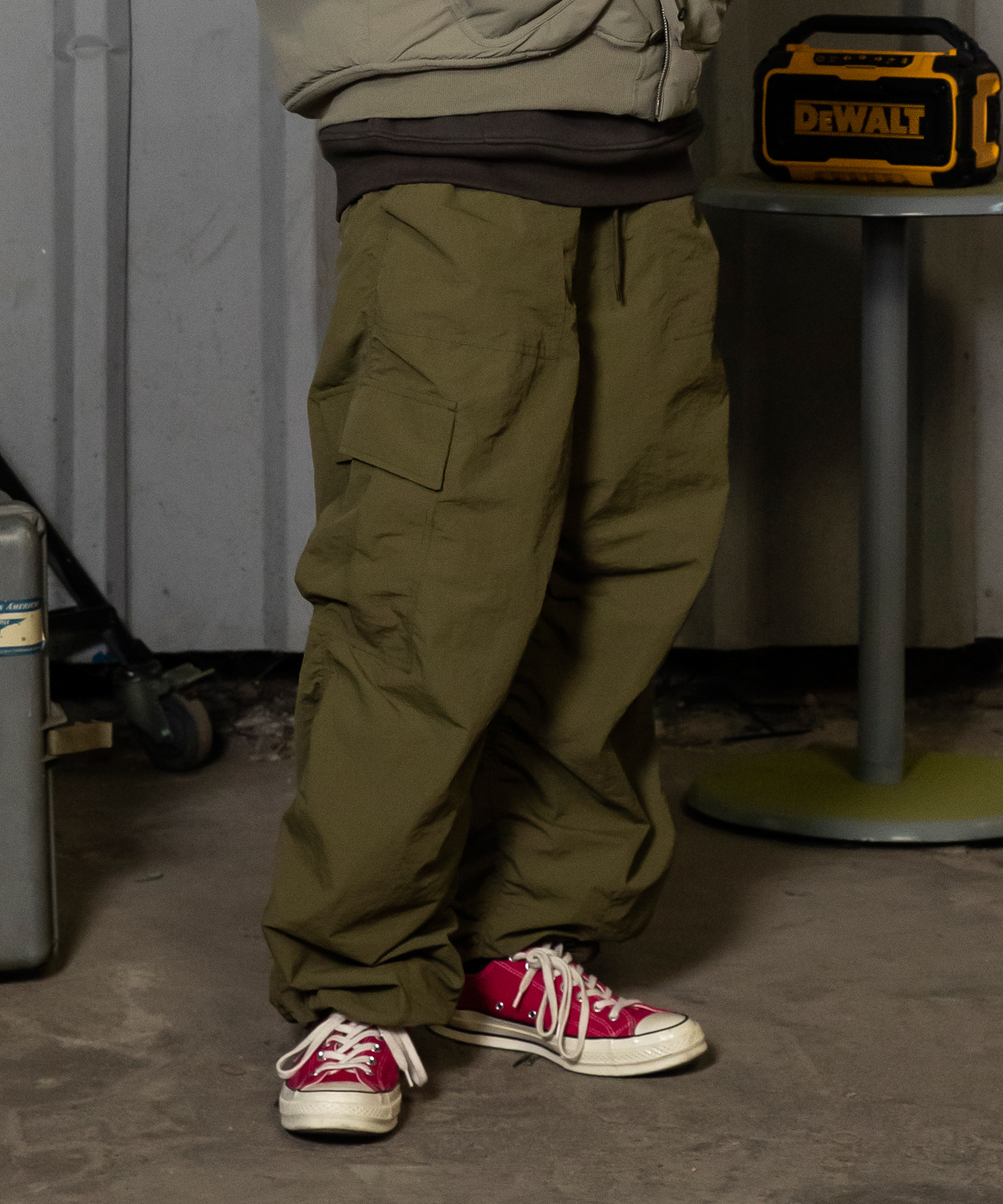 XP127 Shirring Cargo Pants (KHAKI) | ファッション通販サイト NUGU