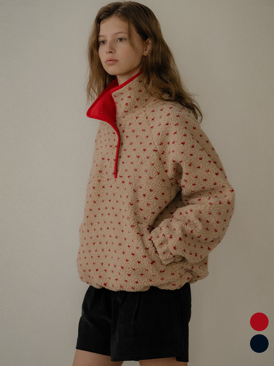 Dot point dumble anorak [TIWT02JP07]_2color