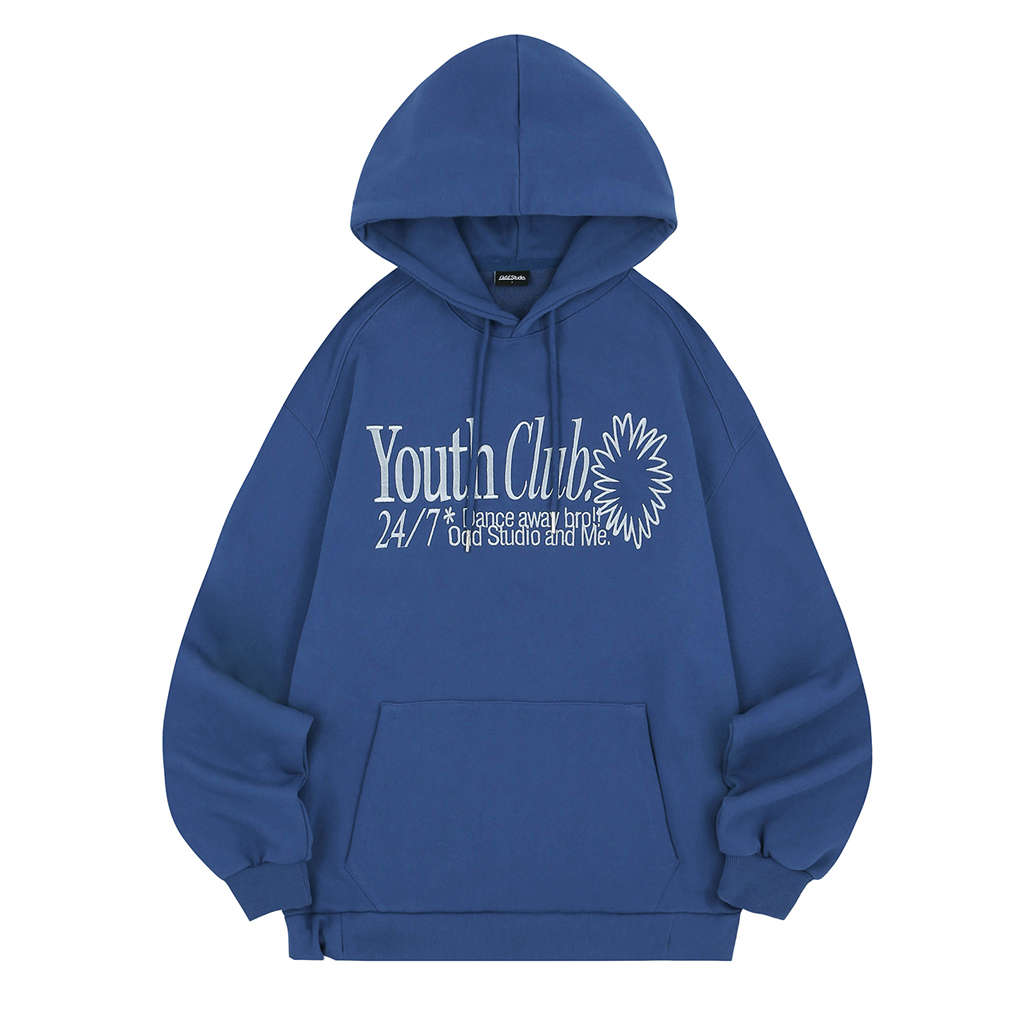 パーカー・フーディ ODD STUDIO YOUTH CLUB TYPO GRAPHIC OVERFIT HOOD ODD STUDIO YOUTH CLUB TYPO GRAPHIC OVERFIT HOOD (Odd Studio