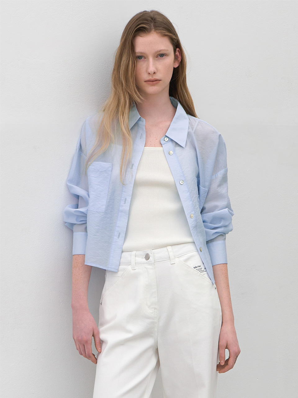 Z-BL-4134)DAILY SOFT CROP SHIRT | ファッション通販サイト NUGU