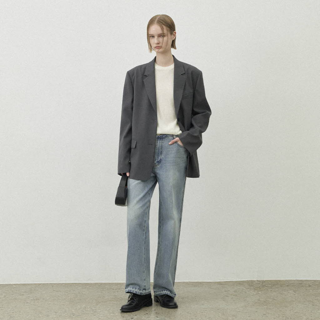 JK-3006)LEATHER THREE-BUTTON JACKET | ファッション通販サイト