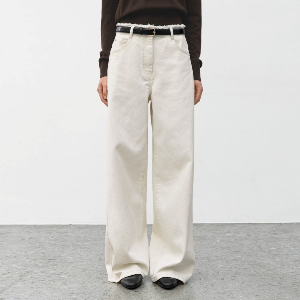 (Z-PT-5626)DEMAGE WASHING DENIM PANTS