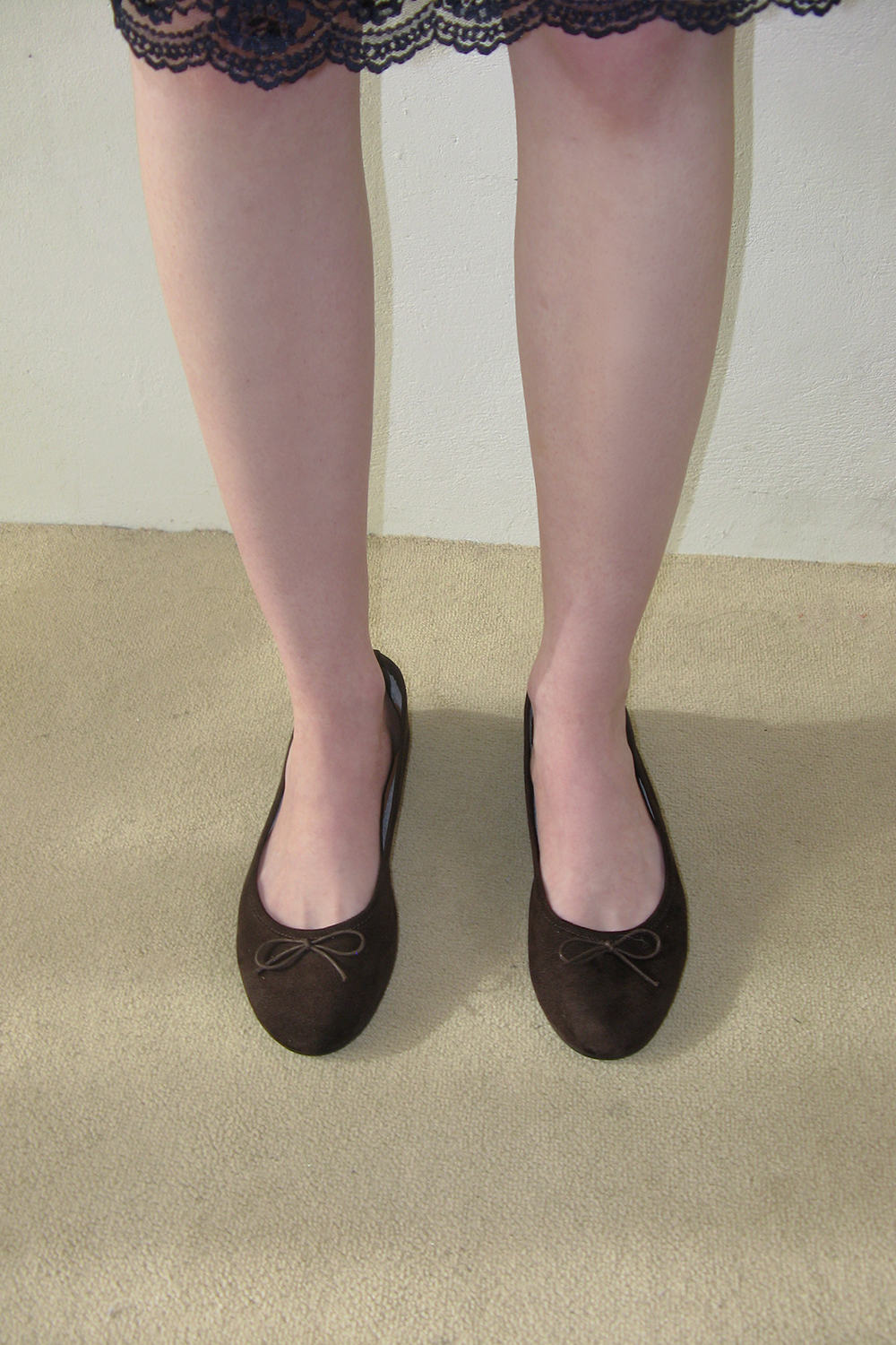 Jane suede flat shoes_brown