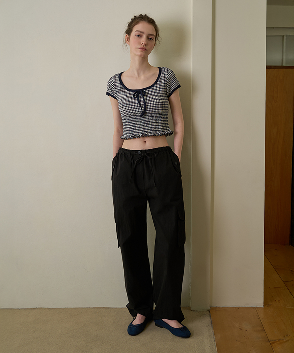 Pocket work pants_black